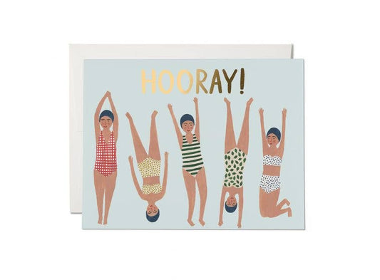 Swimmers congratulations greeting card