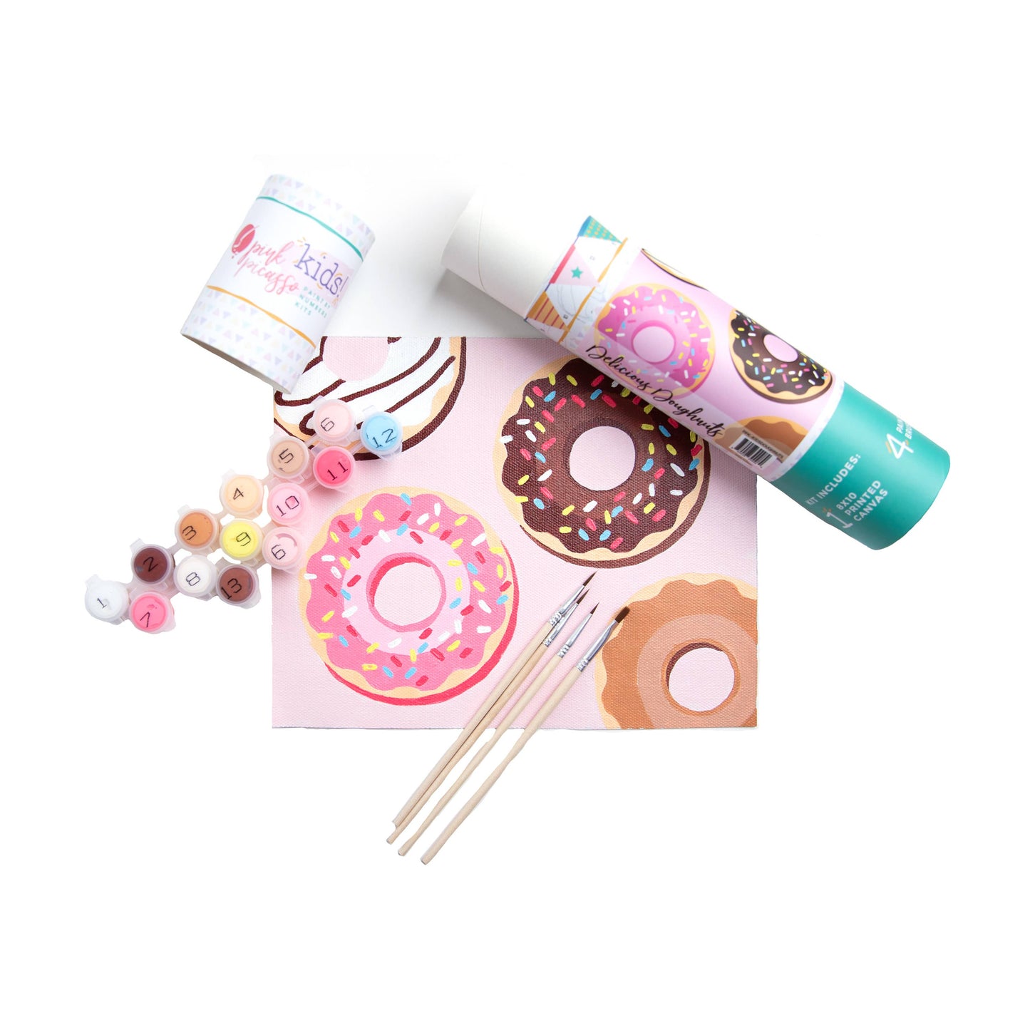 Delicious Doughnuts - Kids Paint By Number Kit