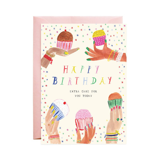 Confetti Cupcakes - Birthday Greeting Card