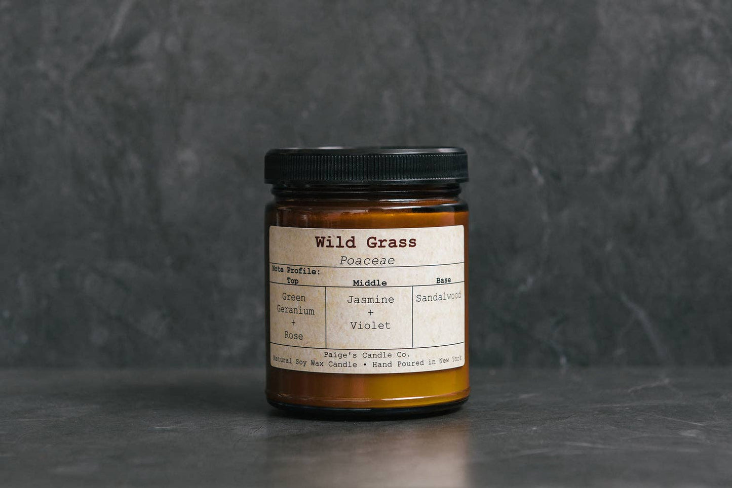 Wild Grass Taxonomy Candle: 9oz