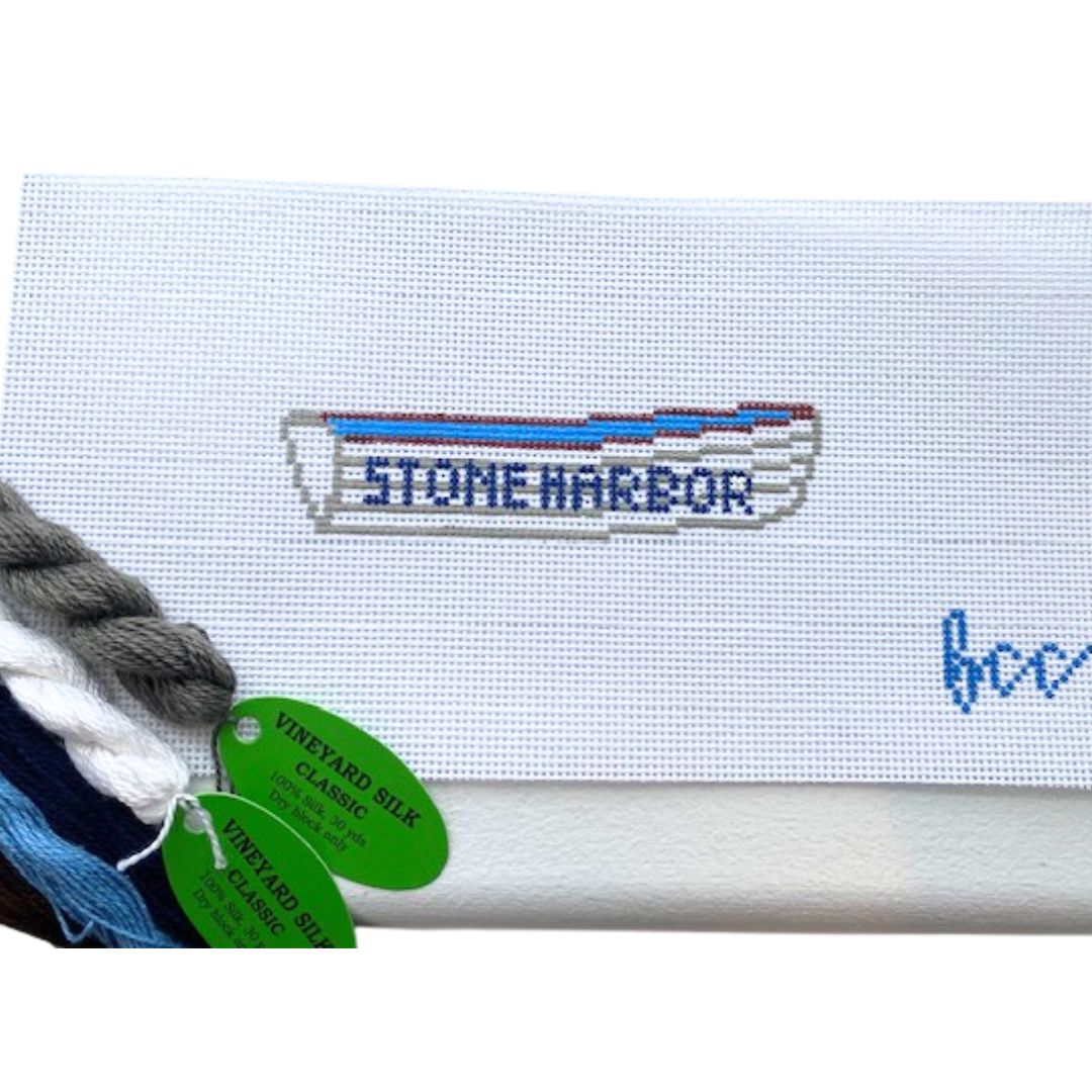 Stone Harbor Lifeguard Boat - Needlepoint Kit