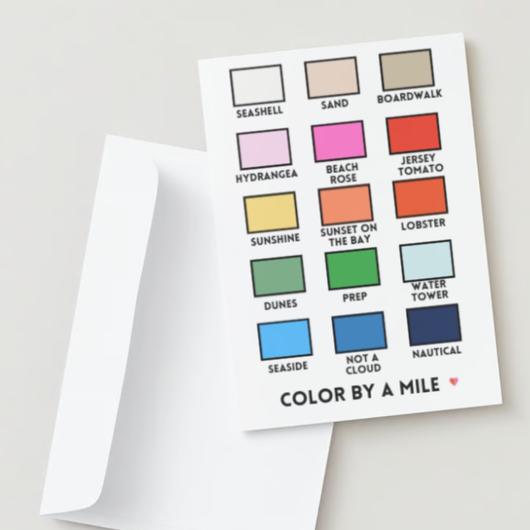 Color By A Mile - Greeting Card