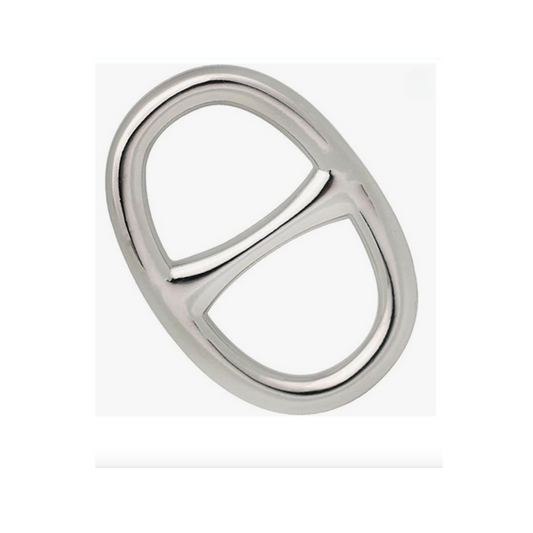 Oval Link Silver - Scarf Ring