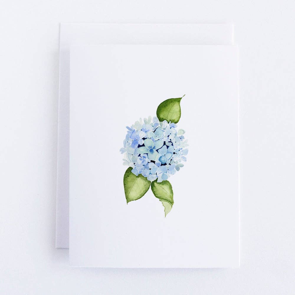 Hydrangea Watercolor Note Card