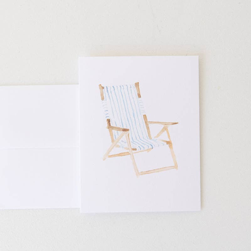 Beach Chair Note Card