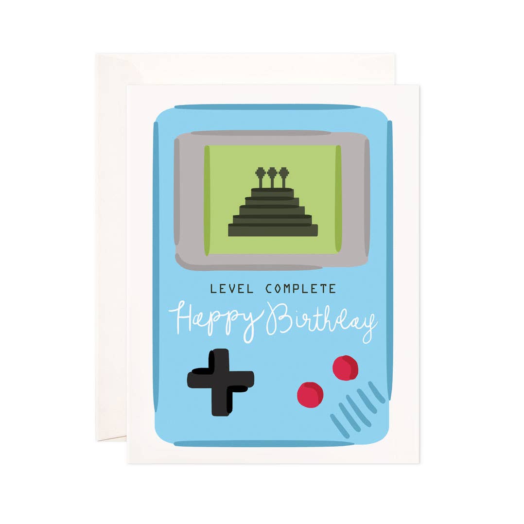 Level Complete Greeting Card - Funny Birthday Card