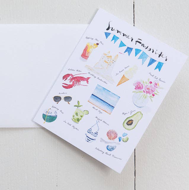 Summer Favorites Note Card