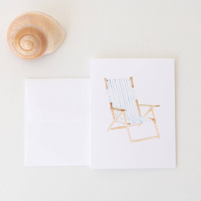 Beach Chair Note Card